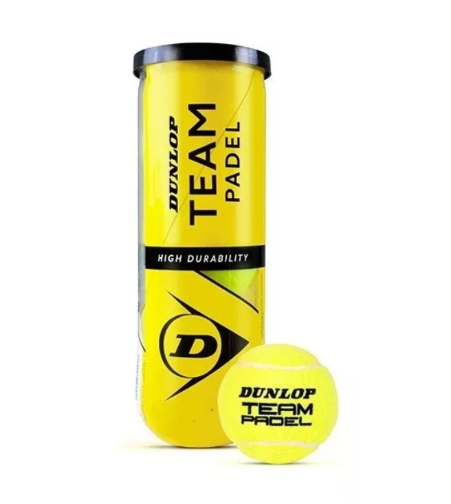 Pelota De Pádel Team Dunlop X3 Excelente Durabilidad