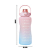 Botella Deportiva Motivacional 2lt + Sticker 3d - 2D, Material PET libre de BPA