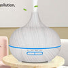 Humidificador Aire Difusor Madera Con Control Remoto 550ml